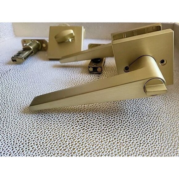 Schein Entrance Combo Lock Satin Brass Item # SE9CSB-M1 - Picture 5 of 16